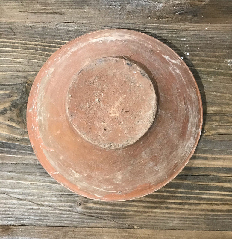 Old  Hungarian Terracotta Bowl #3911c