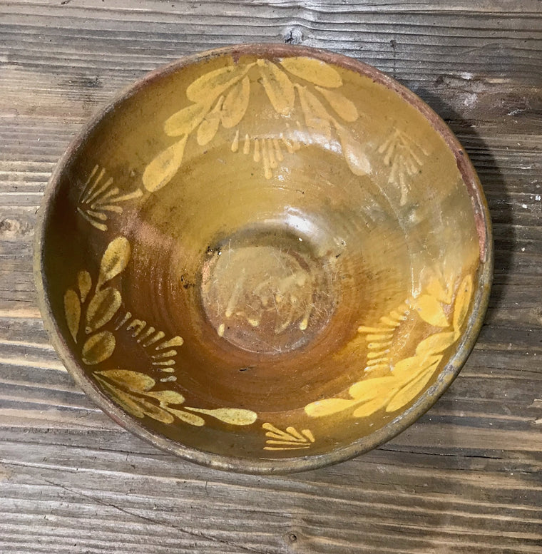 Old  Hungarian Terracotta Bowl #3912