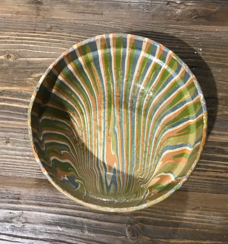 Old  Hungarian Terracotta Bowl #3914a