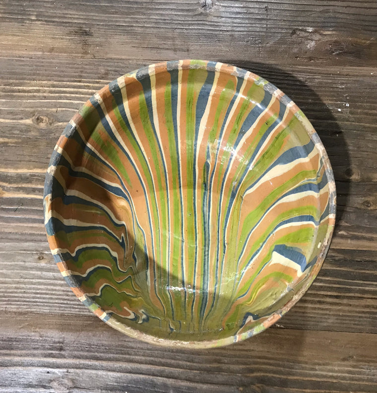 Old  Hungarian Terracotta Bowl #3914b