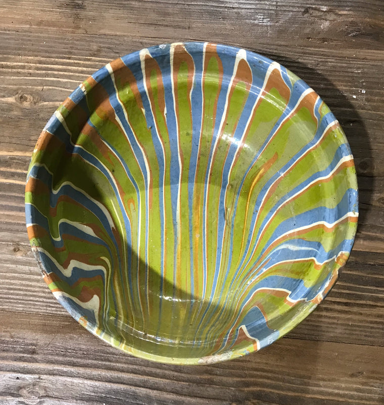 Old  Hungarian Terracotta Bowl #3914c