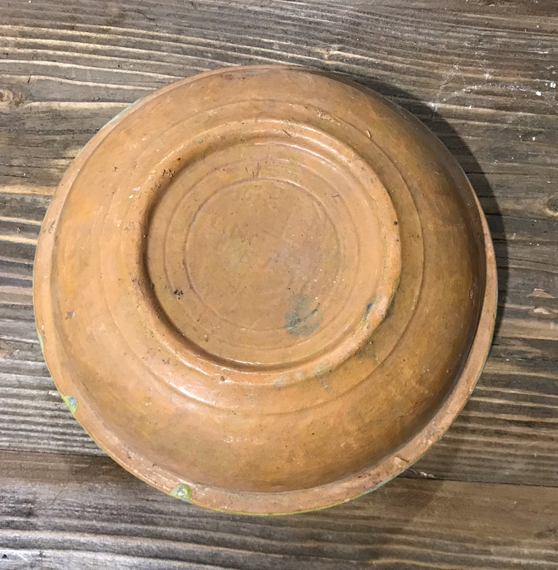 Old  Hungarian Terracotta Bowl #3914c