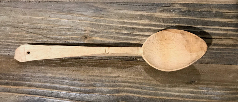 Vintage  Wooden Handcarved Spoon #3915a