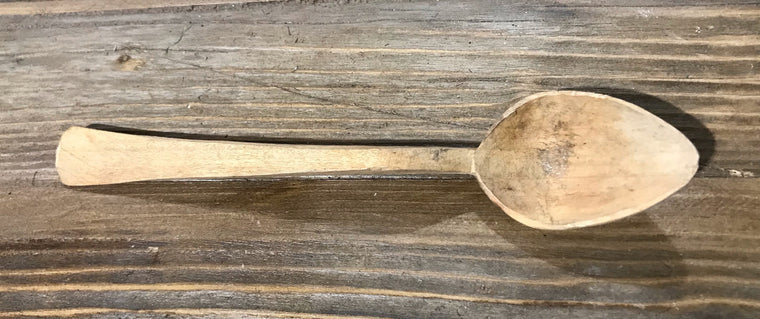 Vintage  Wooden Handcarved Spoon #3915c
