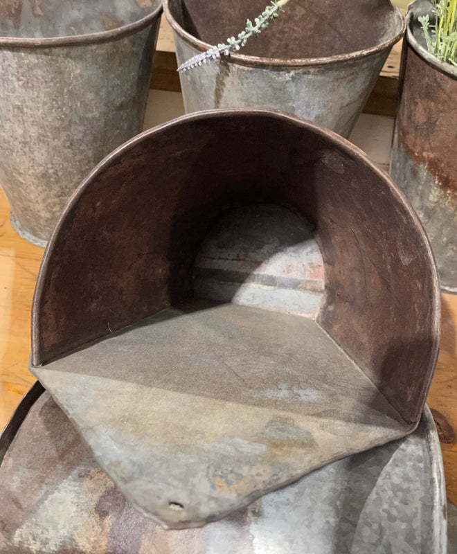European Galvanised Wall Planter #6283