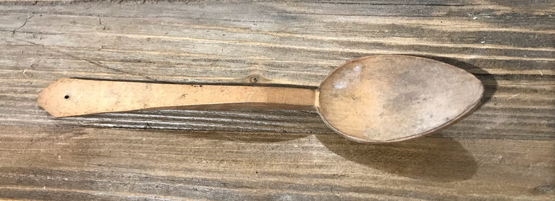 Vintage  Wooden Handcarved Spoon #3915f