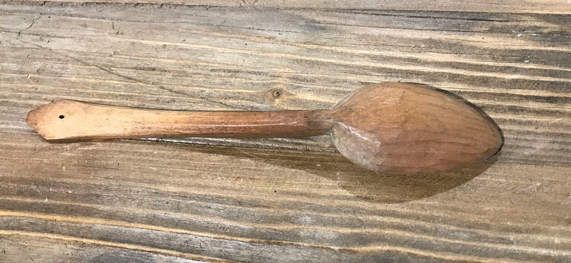 Vintage  Wooden Handcarved Spoon #3915f
