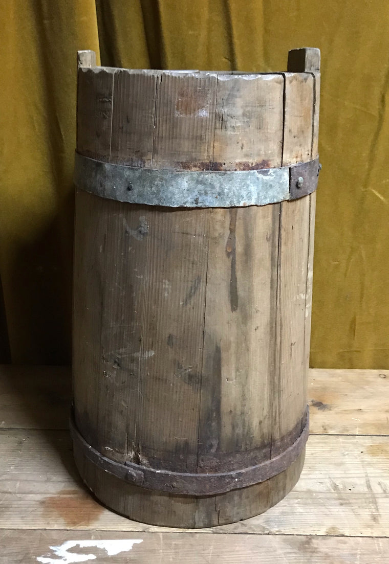 Vintage  European Wooden Churn #3916f