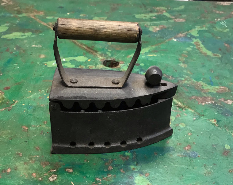 Vintage  Cast- Iron Iron  #3921c