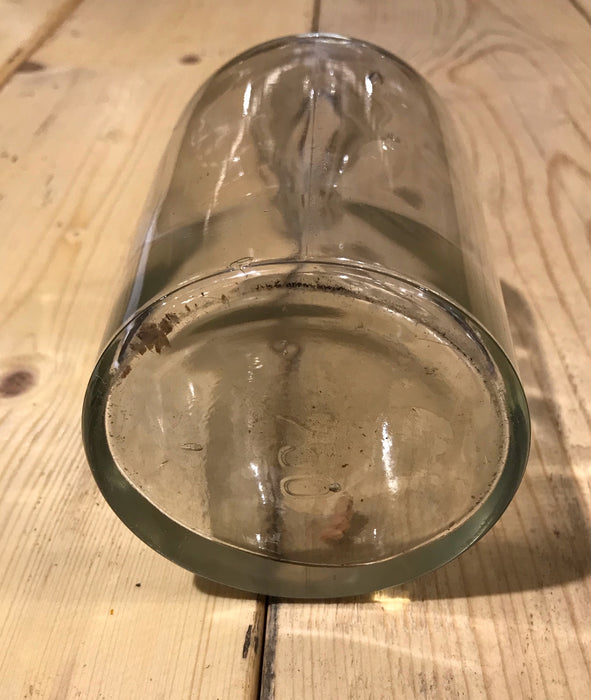 Vintage  Clear Pharmacy  Glass Bottle #3923a