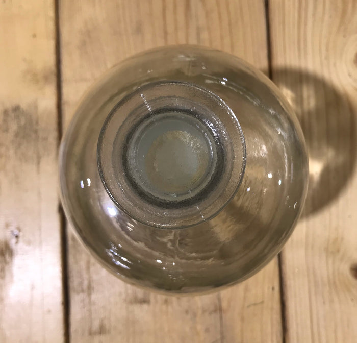 Vintage  Clear Pharmacy  Glass Bottle #3924a