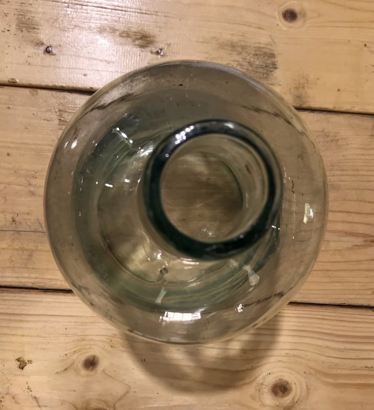 Vintage  Clear  Glass Bottle #3925a