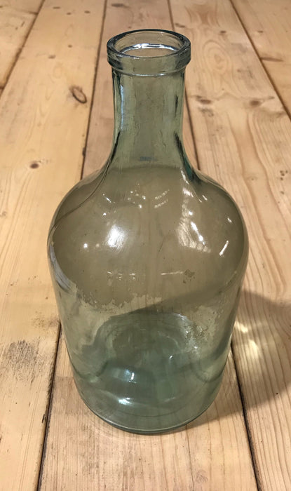 Vintage  Light Green Glass Bottle #3925b
