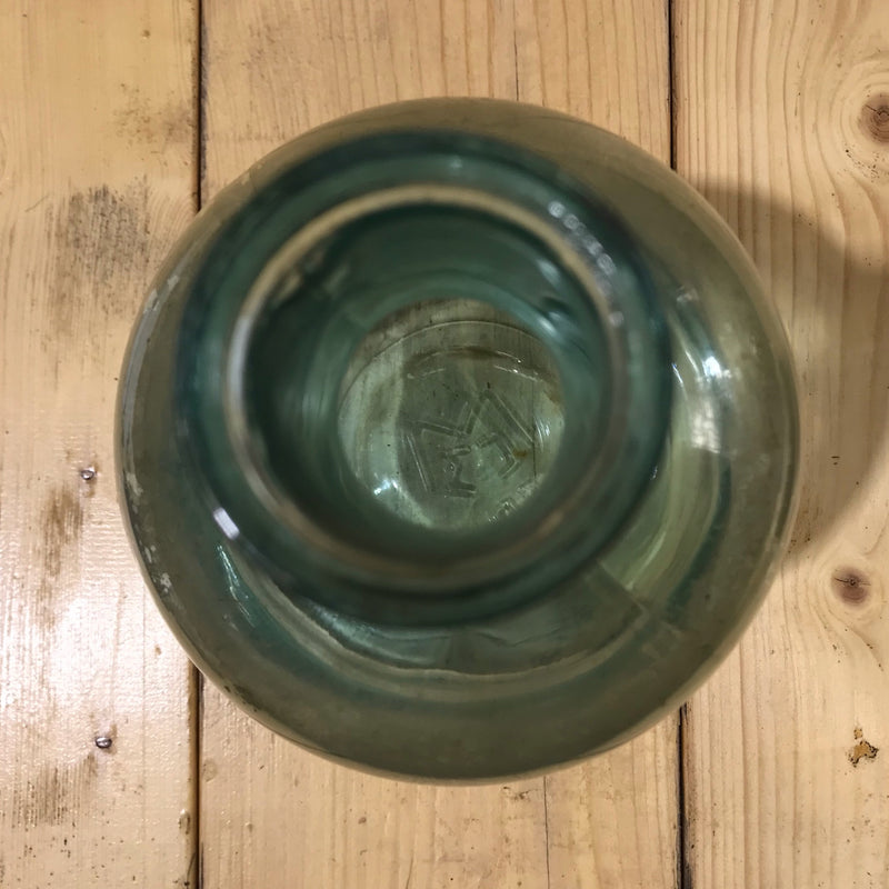 Vintage  Light Green Glass Bottle #3925b