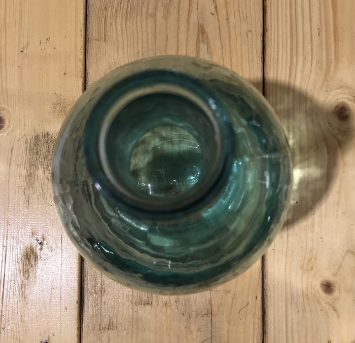Vintage  Light Green Glass Bottle #3925c