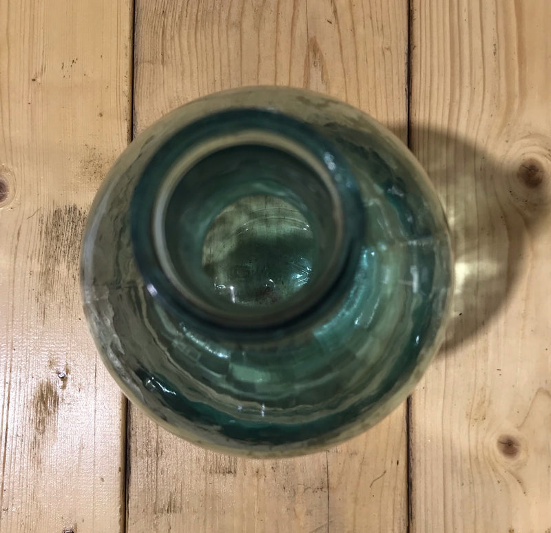 Vintage  Light Green Glass Bottle #3925c
