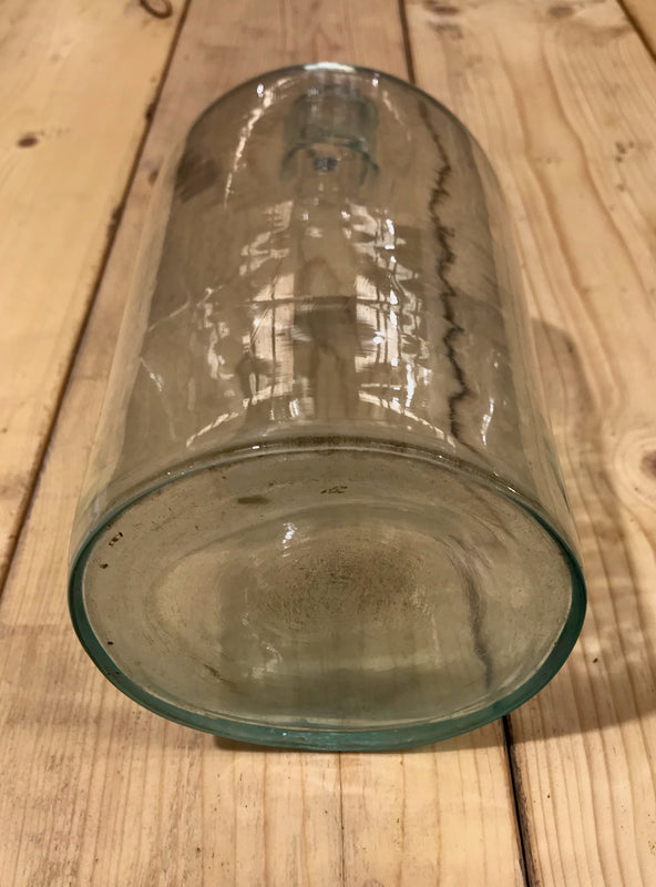 Vintage  Clear Glass Bottle #3925d