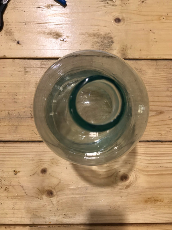 Vintage  Clear Glass Bottle #3925d