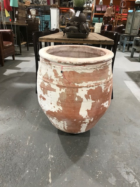 Vintage Turkish Terracotta  Big Mouth Pot #3930