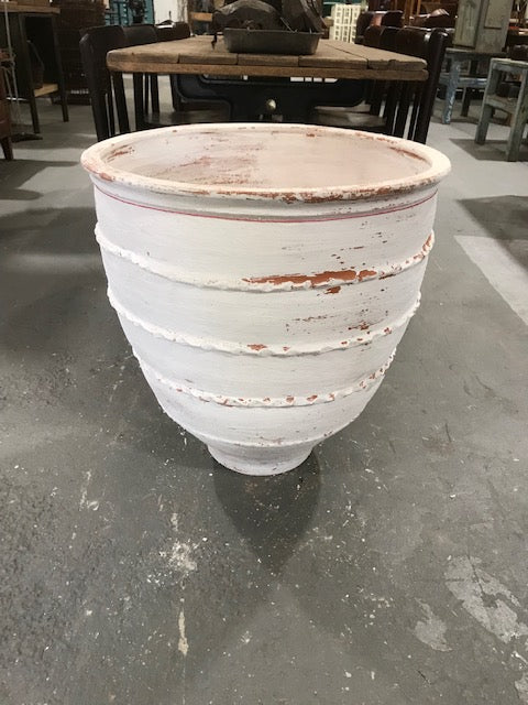 Vintage Turkish Terracotta Big Mouth  Pot #3932