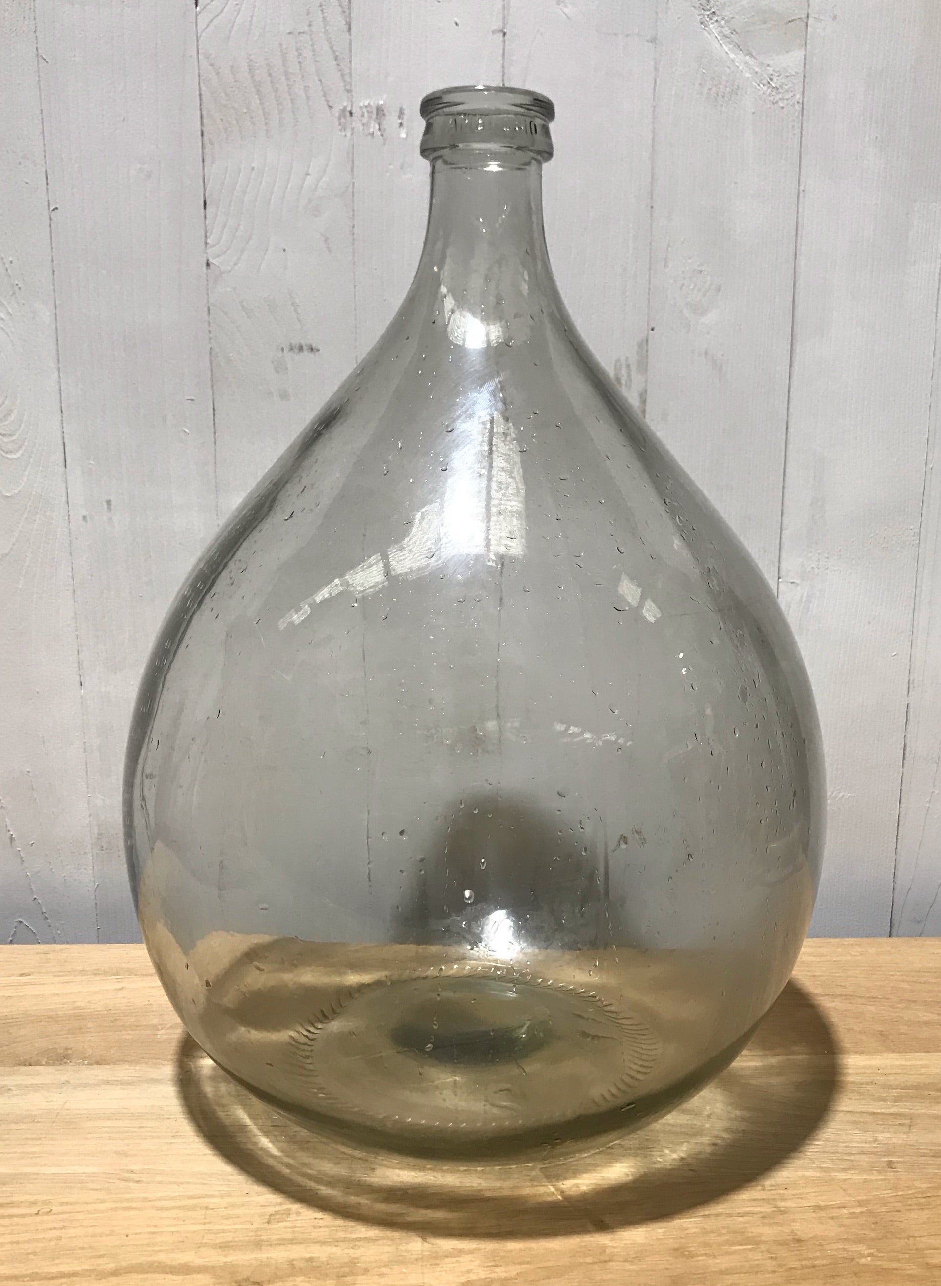 Vintage European Clear  Demijohn Bottle #3941