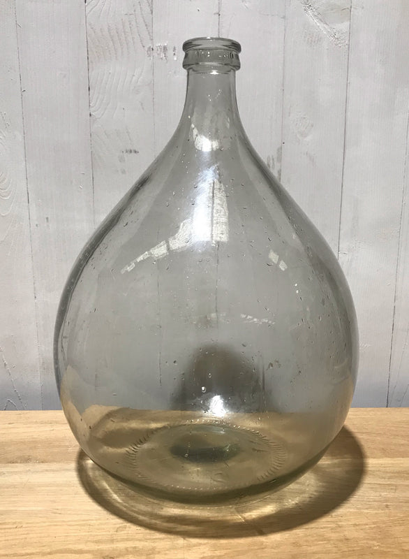 Vintage European Clear  Demijohn Bottle #3941