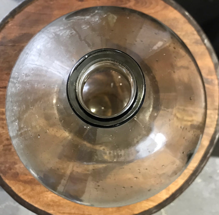 Vintage European Clear  Demijohn Bottle #3941