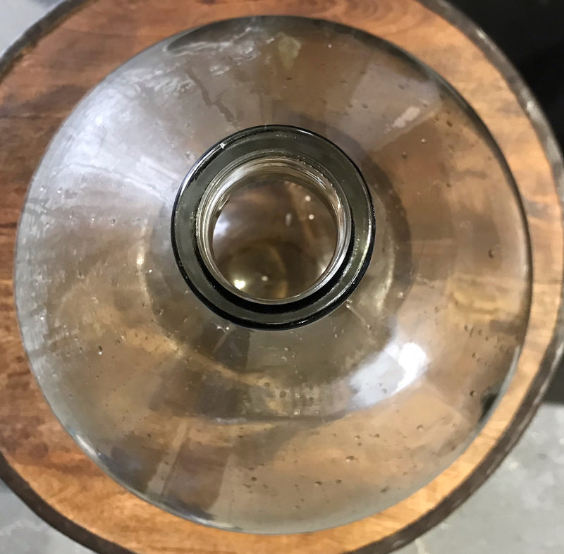 Vintage European Clear  Demijohn Bottle #3941