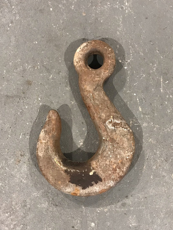 Large Vintage Industrial  Metal Hook  #3944