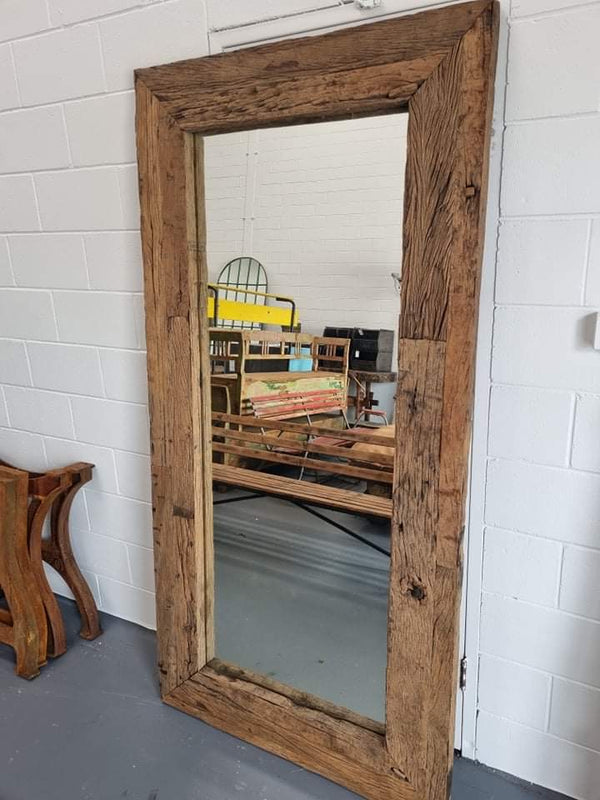 Vintage European  Wooden Mirror # 3329 Byron