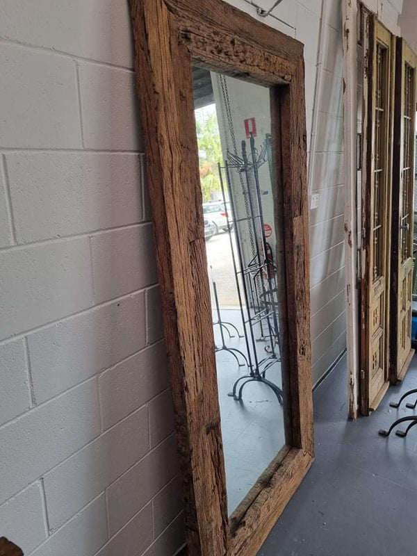 Vintage European  Wooden Mirror # 3329 Byron