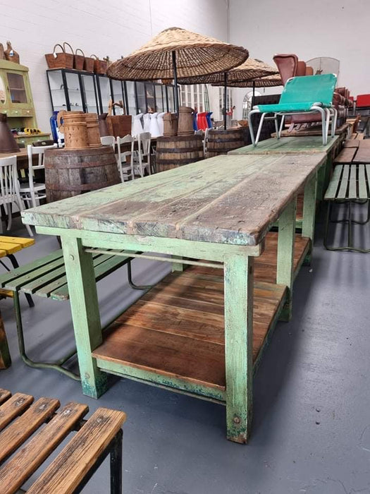 Vintage  European Workbench / Counter/ Kitchen Island  #3603 A Byron