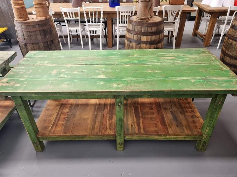 Vintage  European Workbench / Counter/ Kitchen Island  #3603 B Byron
