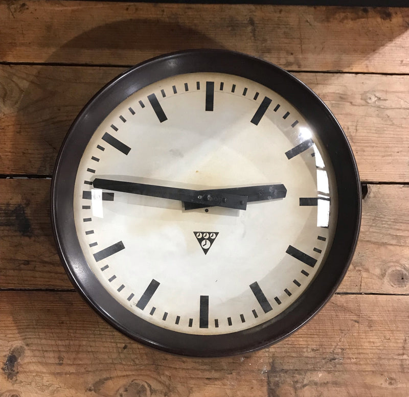 Vintage Bakelite  Czech Pragotron Slave Train Station Clock #3961