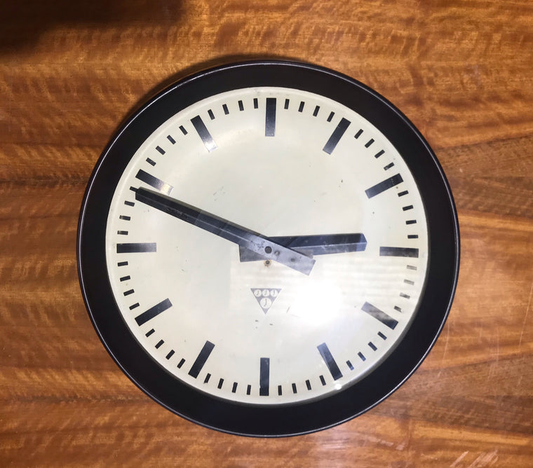 Vintage Bakelite  Czech Pragotron Slave Train Station Clock #3962