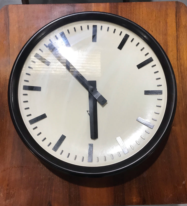 Vintage Bakelite  Czech Pragotron Slave Train Station Clock #3963