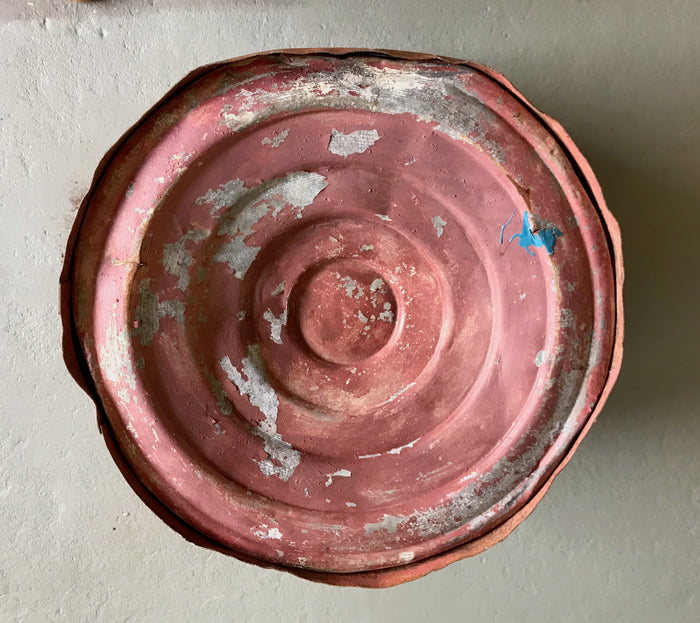 Rustic Turkish Galvanised Olive  Bin #3966