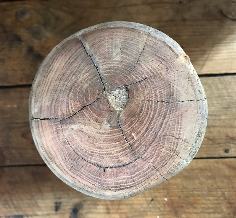 Vintage  Wooden Candle Holder  #3975