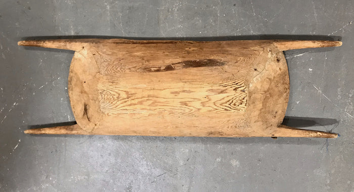 Rustic Turkish Wooden Dough Bowl #3978