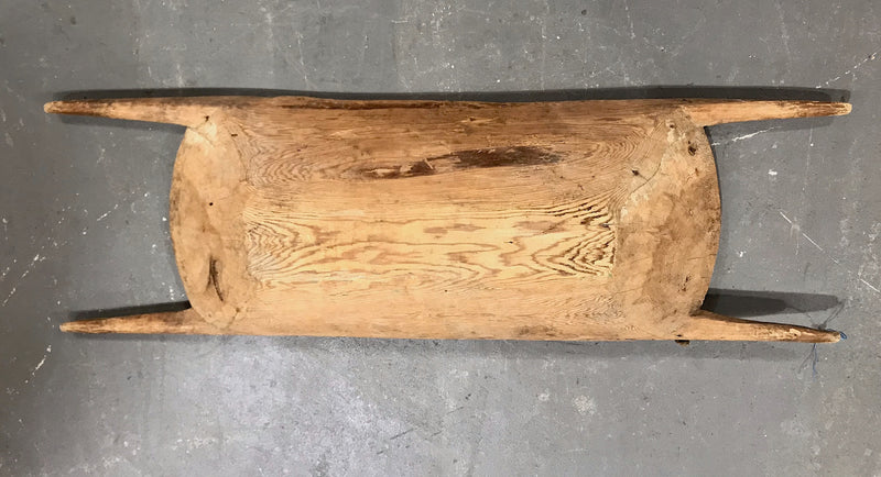 Rustic Turkish Wooden Dough Bowl #3978