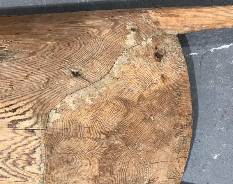 Rustic Turkish Wooden Dough Bowl #3978