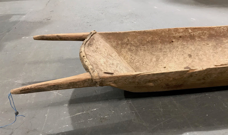 Rustic Turkish Wooden Dough Bowl #3978