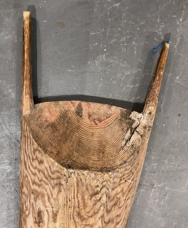 Rustic Turkish Wooden Dough Bowl #3979