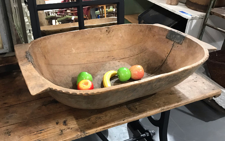 Rustic  European Wooden Bowl #3983