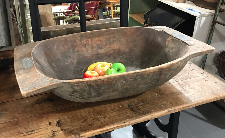 Rustic  European Wooden Bowl #3985