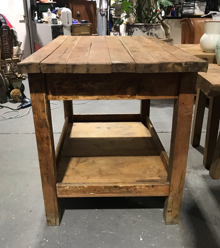 Vintage European Kitchen Island Table  #4075  Byron