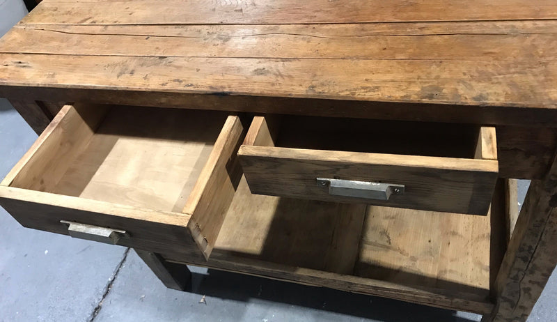 Vintage European Kitchen Island Table  #4075  Byron
