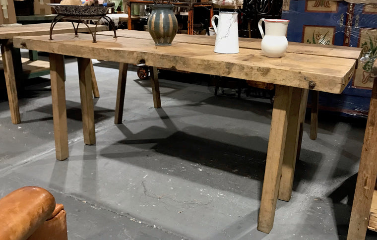 Vintage European Wooden Console Table  #3998