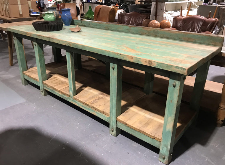 Vintage European Kitchen Island Table  #4001