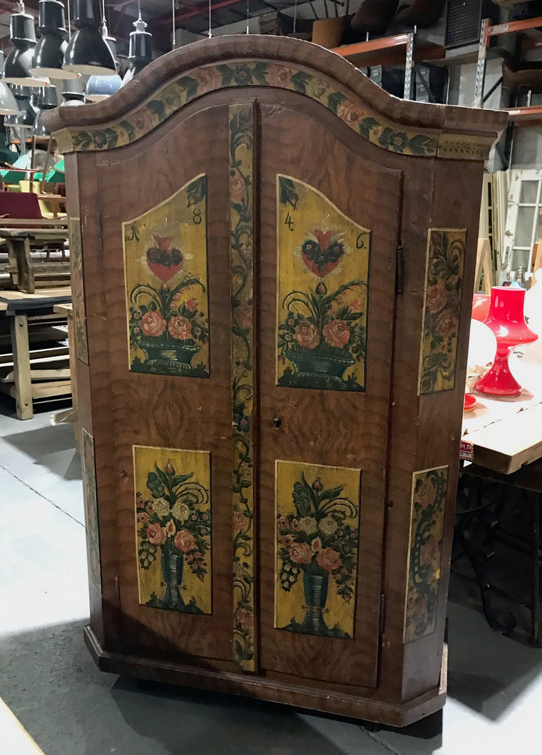 Hungarian Wooden Linen Cabinet made in  1846 #4002